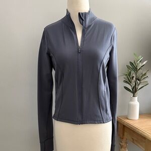 90 Degree By Reflex Women's Charcoal Zip Sweater